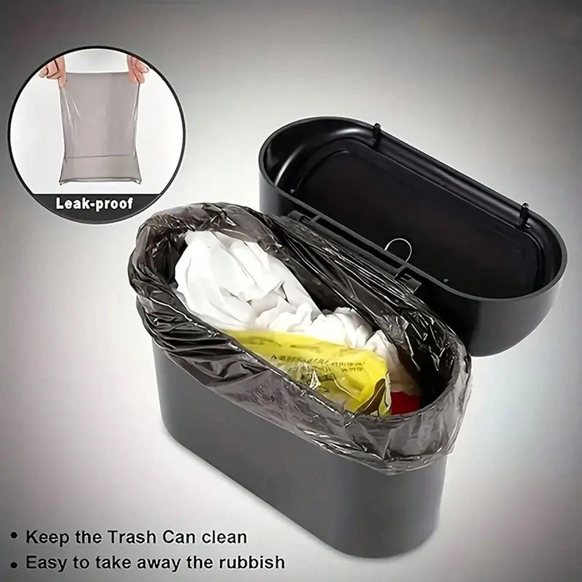 TrashGuard Pro: Premium Quality Car Organizer with Lid