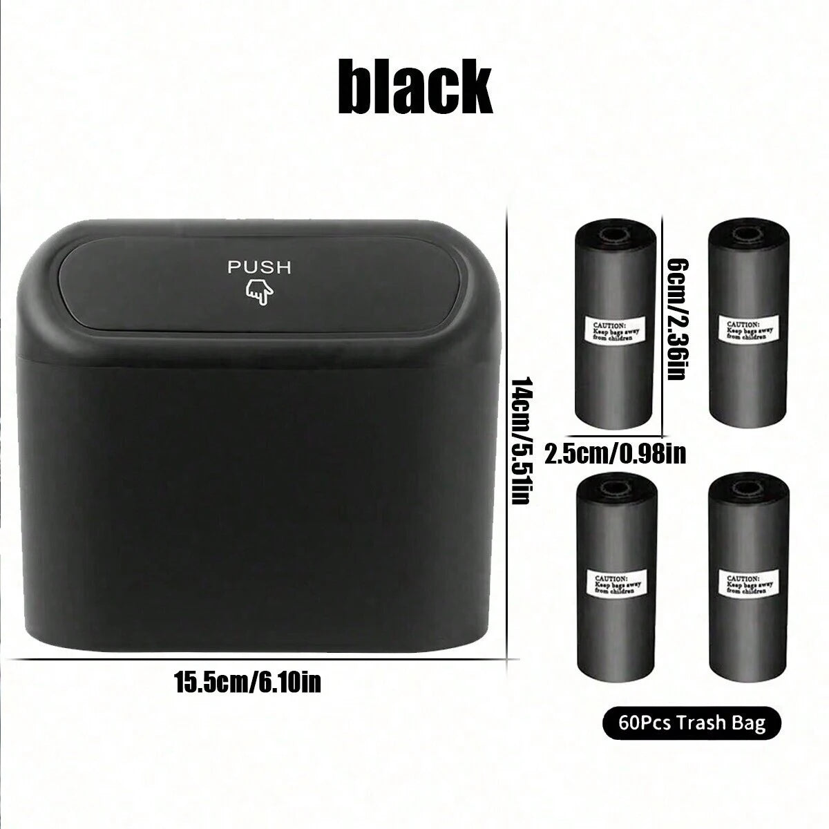 TrashGuard Pro: Premium Quality Car Organizer with Lid