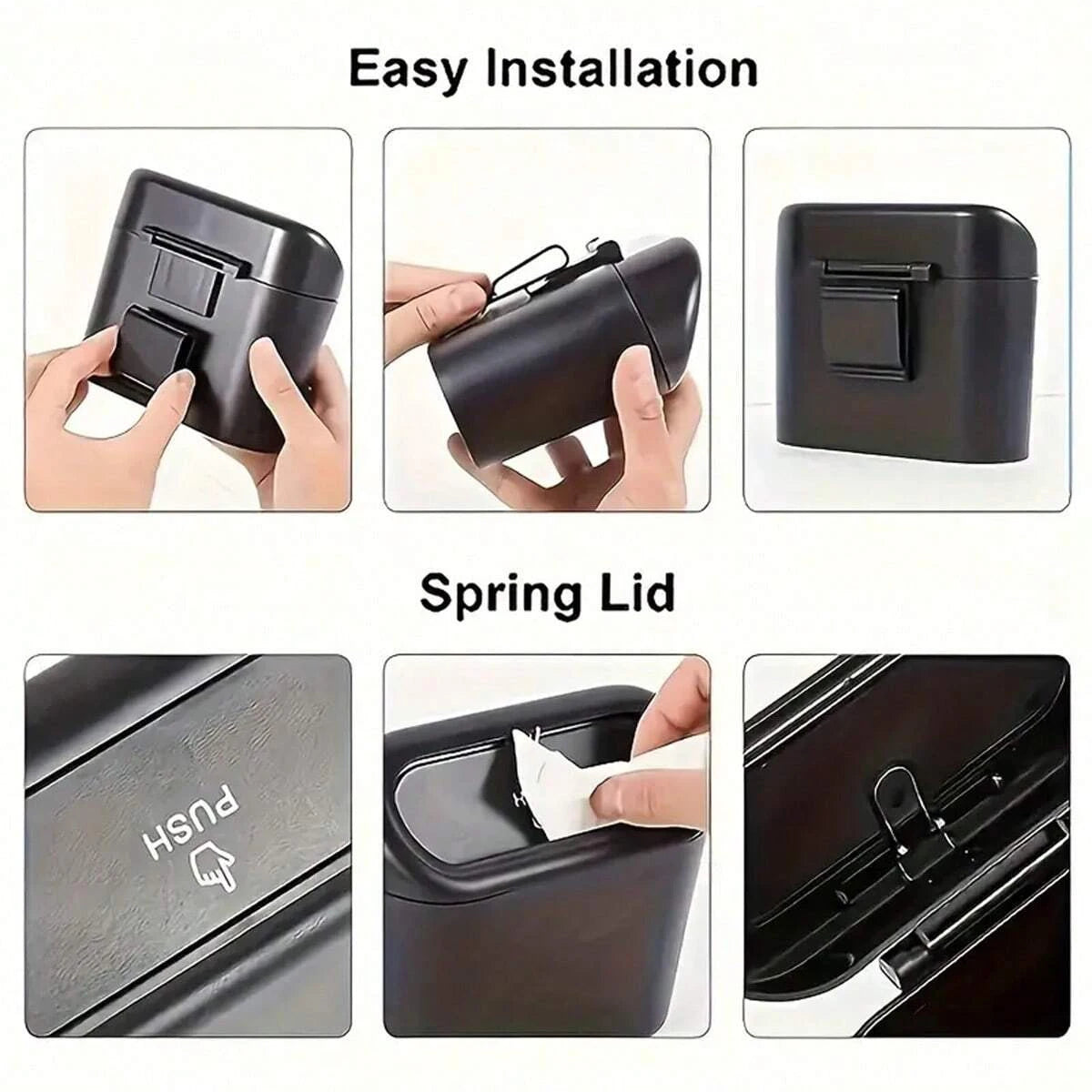 TrashGuard Pro: Premium Quality Car Organizer with Lid