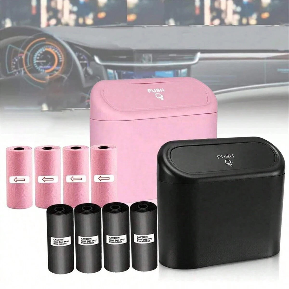 TrashGuard Pro: Premium Quality Car Organizer with Lid